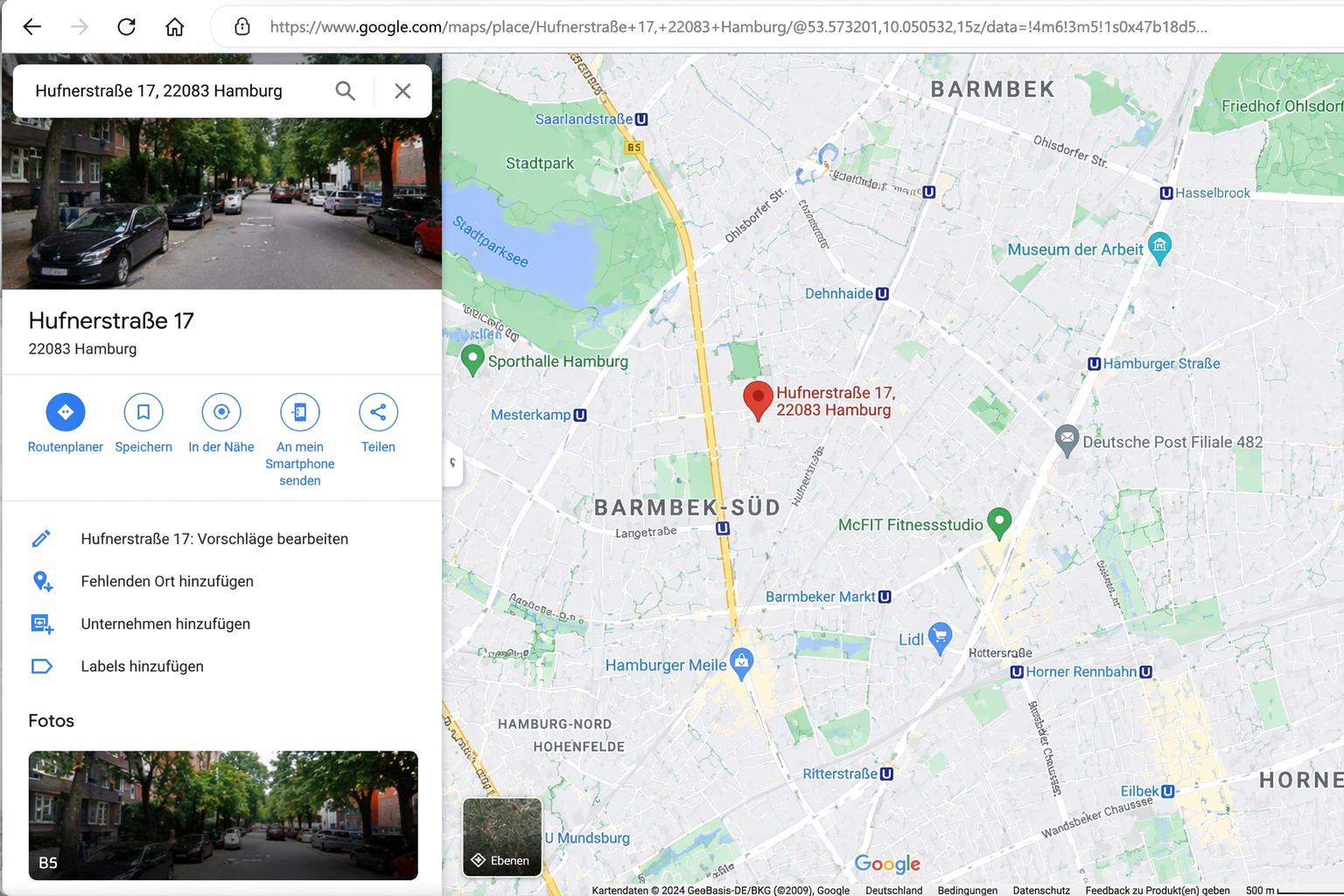 Standort Xuqabae – Hufnerstraße 17, Hamburg